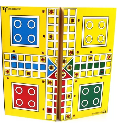 Jogo Tabuleiro Ludo Dama 2x1 Estratégia Clássico - Envio 24h