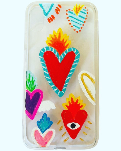 Imagen 6 de 8 de Funda Carcasa Pintada A Mano Personalizada Varios Modelos