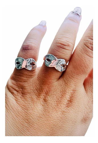 Anillos Importados En Plata Maciza Con Nácar Puro Infinito