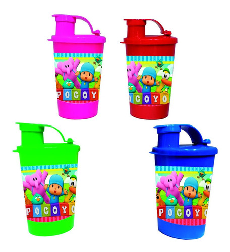 Botilito Vaso Sorpresa X 12 Vaso Fiesta Pocoyo Decoración