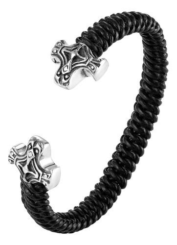 Elegante Pulsera Para Hombre ' Emblema De Cruz Ornamental En