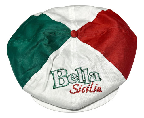 Gorra Tricolor Bella Sicilia Gatsby Sombrero Italiano Italia
