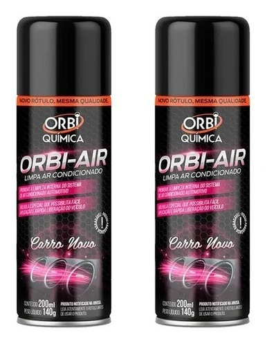 02 Unid. Limpa Ar Condicionado Higienizador Orbi Air Cn