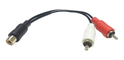 Cable De Audio Jack Rca A 2 Plug Rca 15 Centimetros 