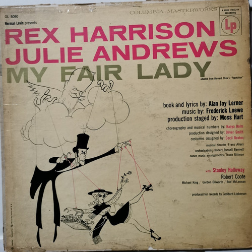 Disco Lp: Rex Harrison Julie Andrews My Fair Lady, N