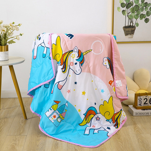 Edredón De Verano De Dibujos Animados Para Niños 110*140cm Unicornio Animal Print