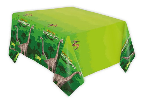 Toalha De Mesa - Reino Dos Dinossauros - 2,20x1,20m - 1 Un