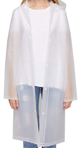 Chubasquero Eva Transparente For Mujer Ponchos De Lluvia Imp