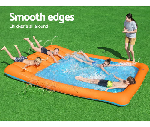 Alberca Inflable Con Resbaladilla 341 X 213 X 38 Cm