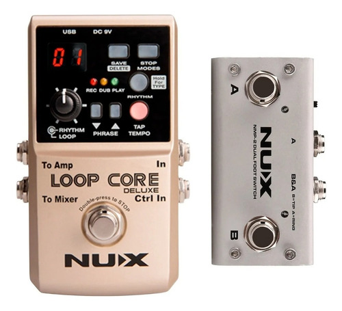 Pedal De Efecto Nux Loop Core Deluxe Dorado Dorado