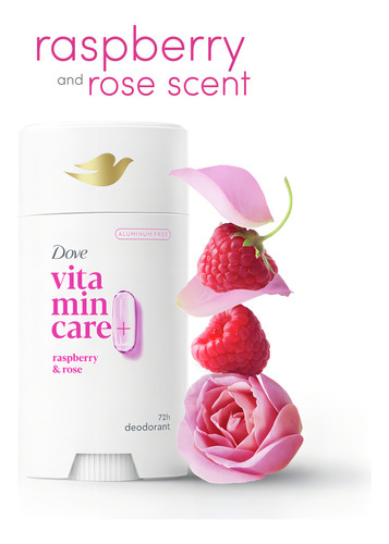 Desodorante Stick Dove Vitamincare+ Frambuesa y Rosa 75ml Wo