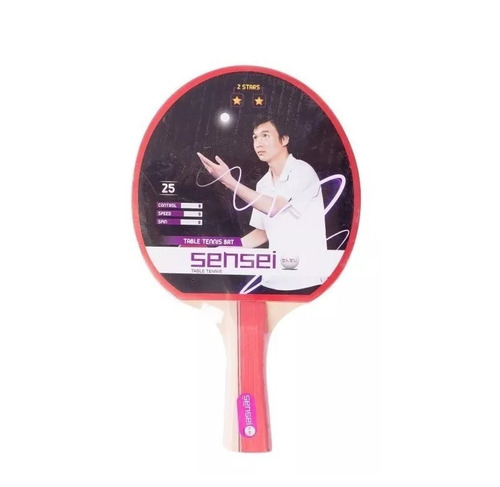 Paleta Ping Pong Tenis Mesa Sensei 2 Estrellas Pingpong