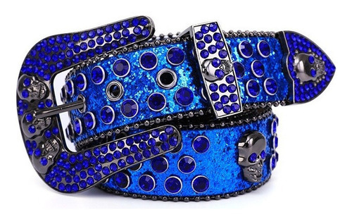 Cinturón Táctico Tejido Para Hombre, Equipo De Escalada Al A Color Azul Talla 125cm