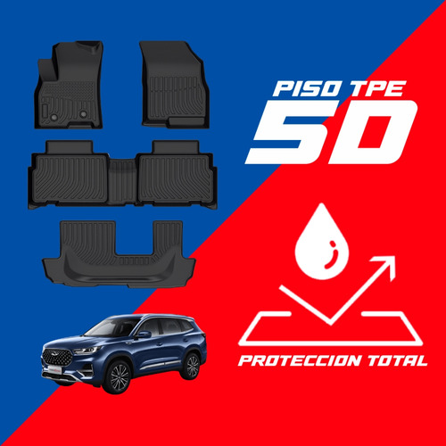 Piso De Auto 5d Tpe Chery Tiggo 8 Pro 2021-2024 3 Filas