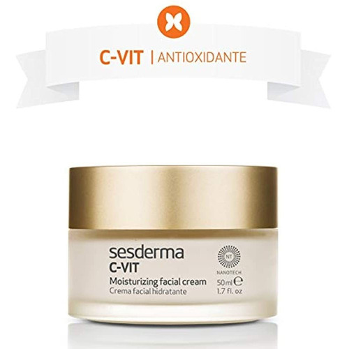 Sesderma C-vit Crema Facial Hidratante, 1.7 Fl Oz