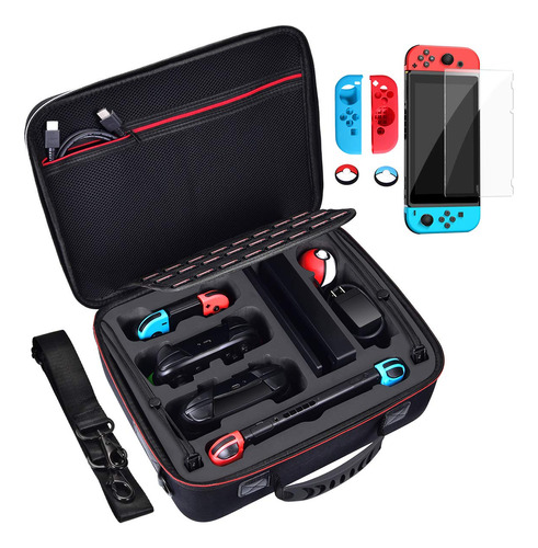 Diocall Deluxe Carrying Case Compatible With Nintendo Switc.