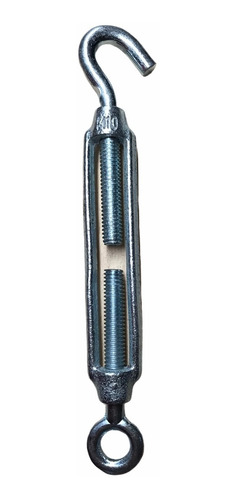 Tensor Ojo Gancho Cable Acero Galvanizado 10mm 3/8 PuLG