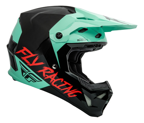 Capacete Cross Fly Formula Rave Preto Verde Moto Trilha