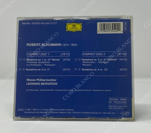 Schumann - The Symphonies 2 Cds