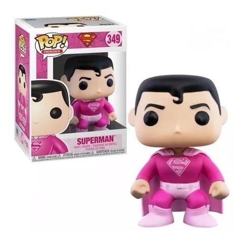 Funko Pop! Superman #349 (breast Cancer Awareness) Rosa