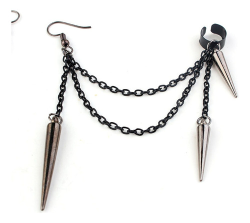 I Gancho De Oreja Con Borla De Cadena Con Remaches Largos