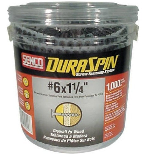 Senco 06a125p Duraspin Numero 6 Por Panel De Yeso De 1-1 /