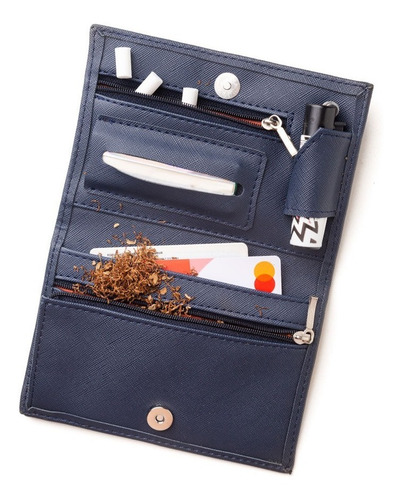 Imagen 1 de 5 de Tabaquera Azul Porta Tabaco - Llevá Todo Junto