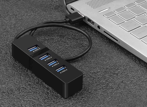 Hub Usb Múltiples Entradas 4 En 1 De 3.0 Velocidad De Transf