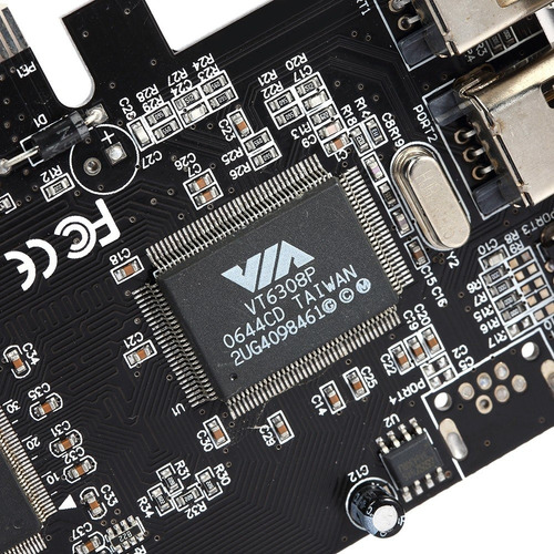 Imagem 8 de 8 de Pci-e 3 Portas 1394a Placa De Expans?o Firewire 1394b Placa