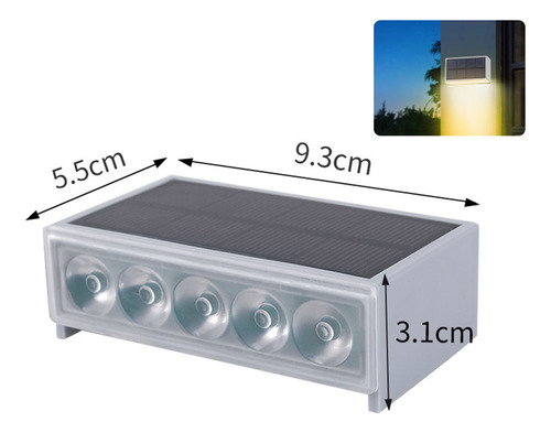 Lámpara Solar De Pared N Night Light Para Decoración De Jard