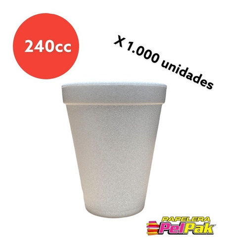 Vaso Térmico Frio/caliente Descartable 240cc Caja 