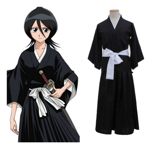 Shinigami Bleach Kuchiki Lucrecia Ropa Cos Disfraz Japonés Anime Kimono