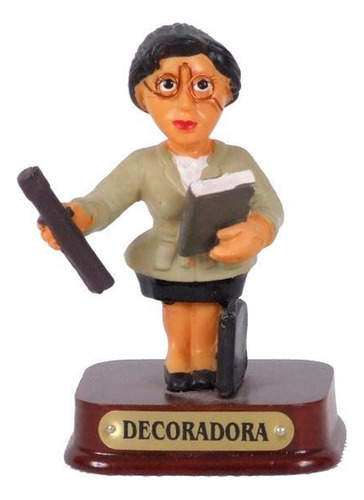 Miniatura Em Resina Decoradora 8 Cm