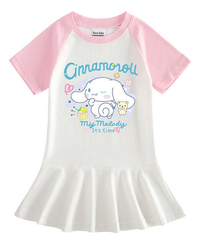 Vestido De Chica De Media Manga Cinnamoroll