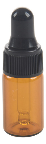 20 Botellas Cuentagotas Vacías De Vidrio Marrón De 3 Ml Con