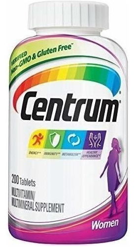 Centrum Multivitaminas Mujeres Energia Inmunidad 200 Tab