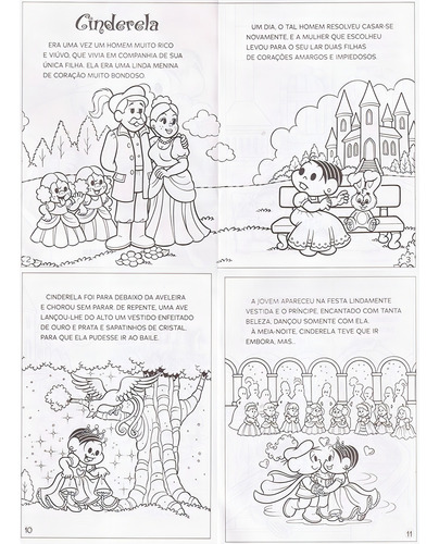 A Bela Adormecida: Turma Da Mônica Clássicos Para Pintar, De Mauricio De Sousa. Turma Da Mônica Editorial Girassol, Capa Mole Em Português, 2022