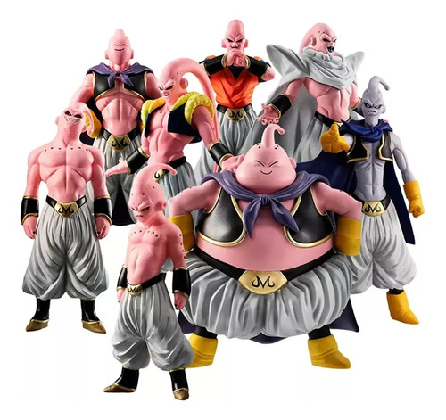 Set 8 Piezas Majin Boo Transformaciones Dragon Ball Z 10cm