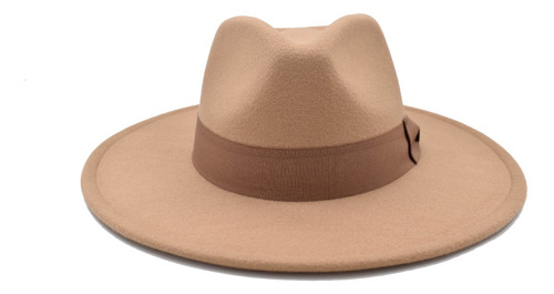 Sombrero De Sol Tipo Fedora Ala Ancha Mujer Juvenil Moderno.