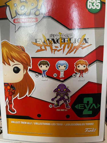 Funko Pop Evangelion Azuka Langli #635 (Usado)
