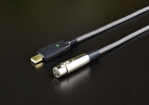 Mugteeve Micrófono Xlr Femenino A Computadora Usb Cable Usb