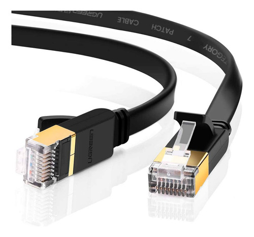 Cable Ethernet Cat7 U/ftp Flat Ugreen Negro 0,5 Metros
