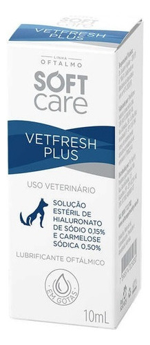 Vetfresh Plus Colírio Lubrificante Oftalmico Soft Care 10 Ml