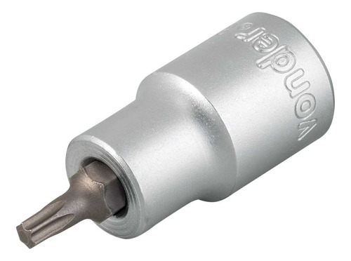 Soquete Hexalobular Macho T-25 Encaixe 1/2 Vonder