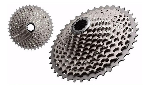 Casete K7 Shimano Deore Xt CS-m8000 11/42d 11v MTB, color plateado, número máximo de dientes 42, número mínimo de dientes 11