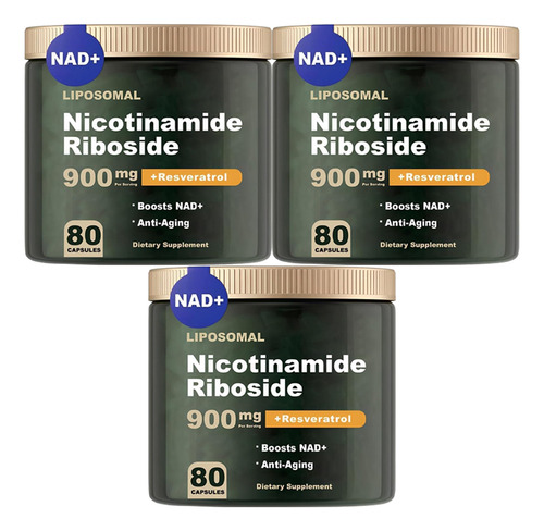 3 Uds Botella Verde 2024 De 900 Mg Que Contiene Nad+