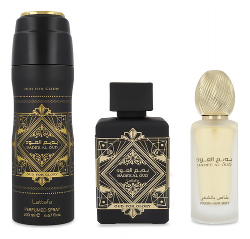 Set Lattafa Bade'e Al Oud For Glory 3pzs - Dama