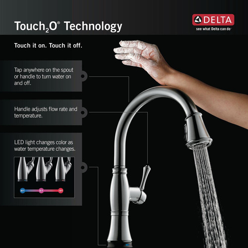 Grifo De Fregadero Delta Faucet Leland De Bronce Aceitado Co