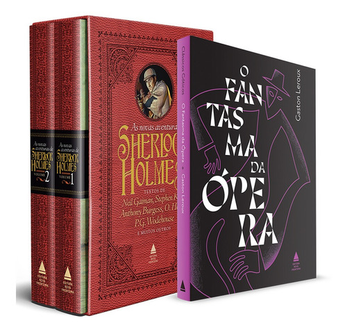 Livro Kit Box Novas Aventuras De Sherlock + O Fantasma Da Ó
