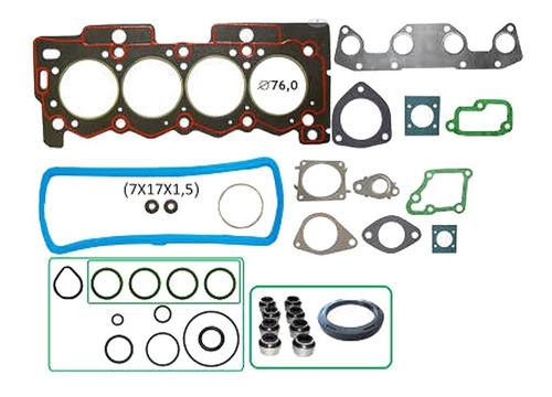 Jogo Juntas Cabeçote Citroen C3 1.4 8v Flex 2006 - 2012